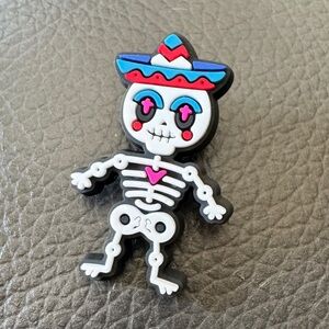 Calaca in Sombrero Shoe Charm 5/$20